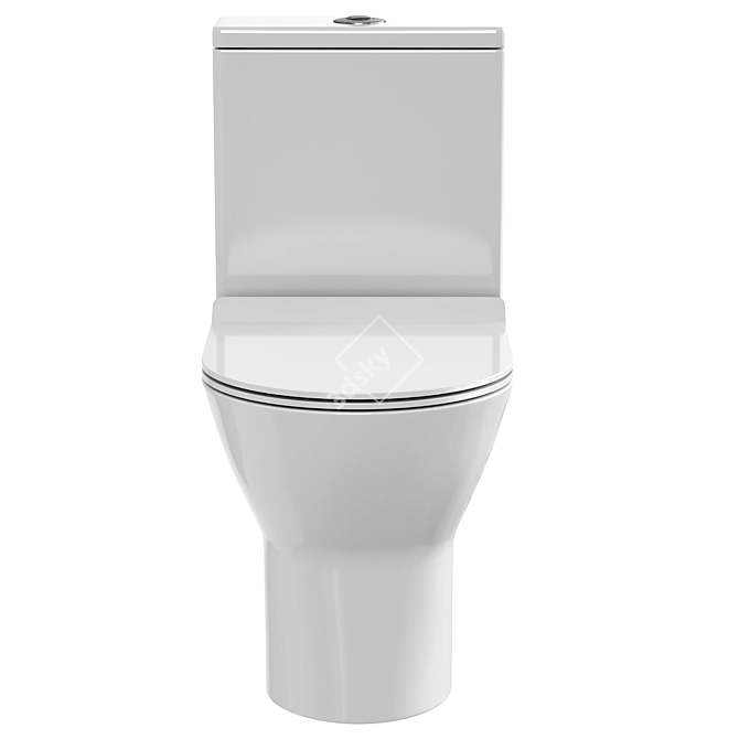 Orans Compact Toilet Set 3D model image 2