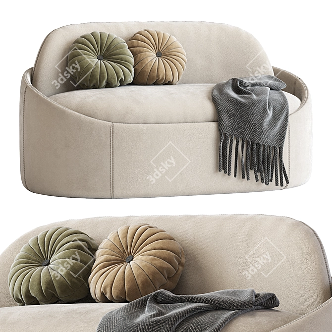 Luxurious Ludovica Mascheroni Eloro Sofa 3D model image 1