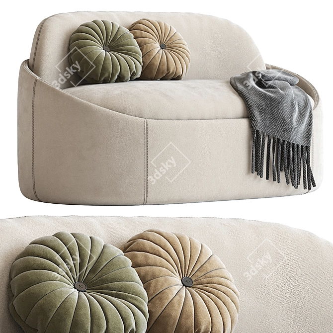 Luxurious Ludovica Mascheroni Eloro Sofa 3D model image 2