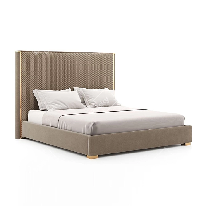 Masterfully Crafted Shell Bed 3D model image 1