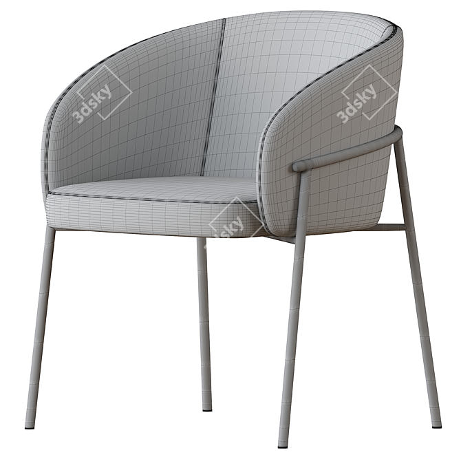 Modern Rimo Chair by Parla 3D model image 4