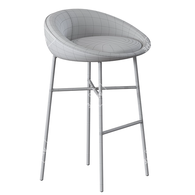 Parla Bloom Barstool - 3D Model 3D model image 3