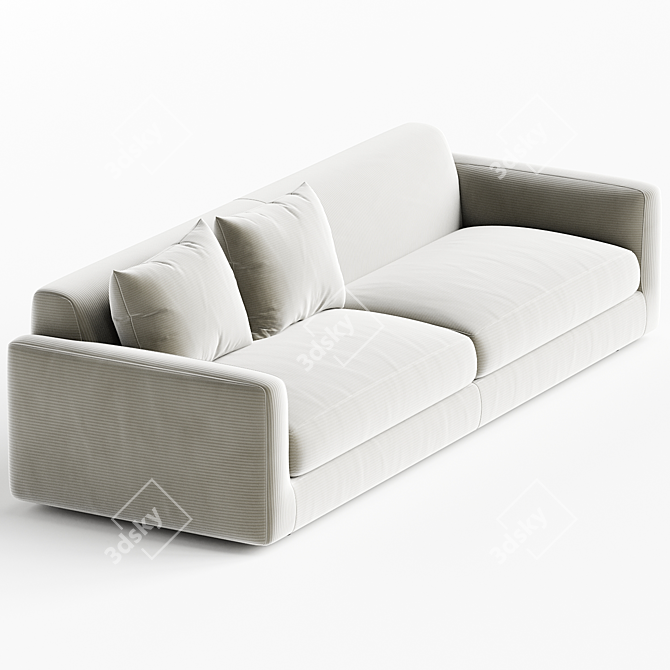 Modern Elegance Sparkle Sofa Bed 3D model image 3