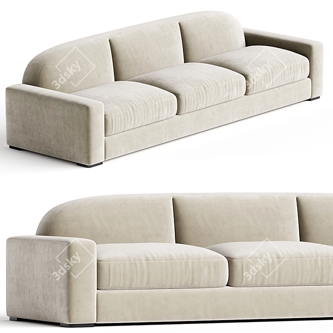 Elegant Erato Sofa: Stylish Comfort 3D model image 1