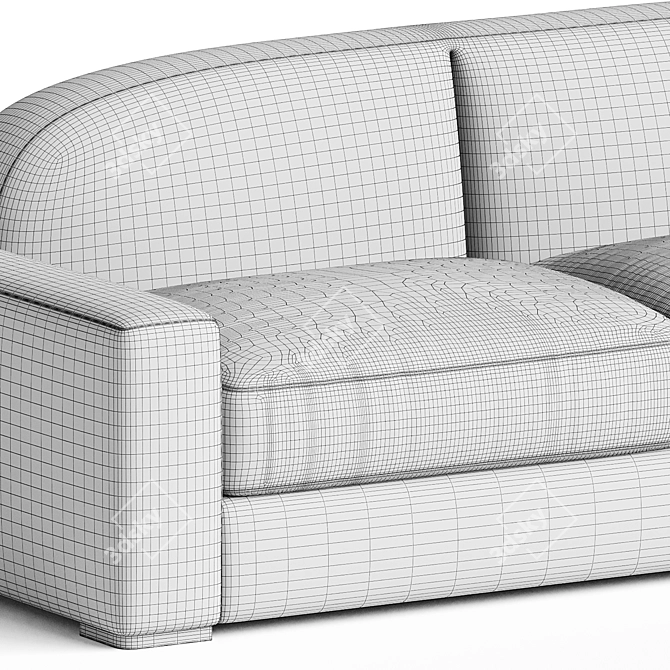 Elegant Erato Sofa: Stylish Comfort 3D model image 3