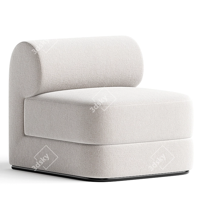 Elegant Dmitriyco Dahlem Chair 3D model image 1
