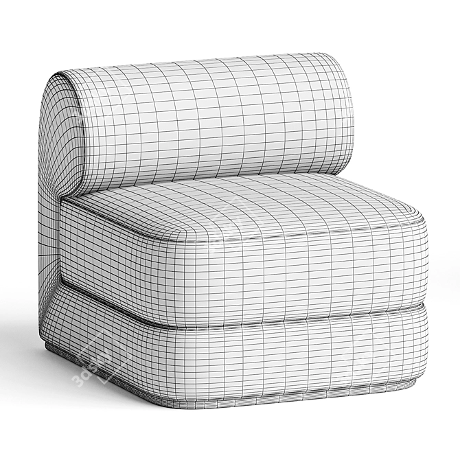 Elegant Dmitriyco Dahlem Chair 3D model image 3