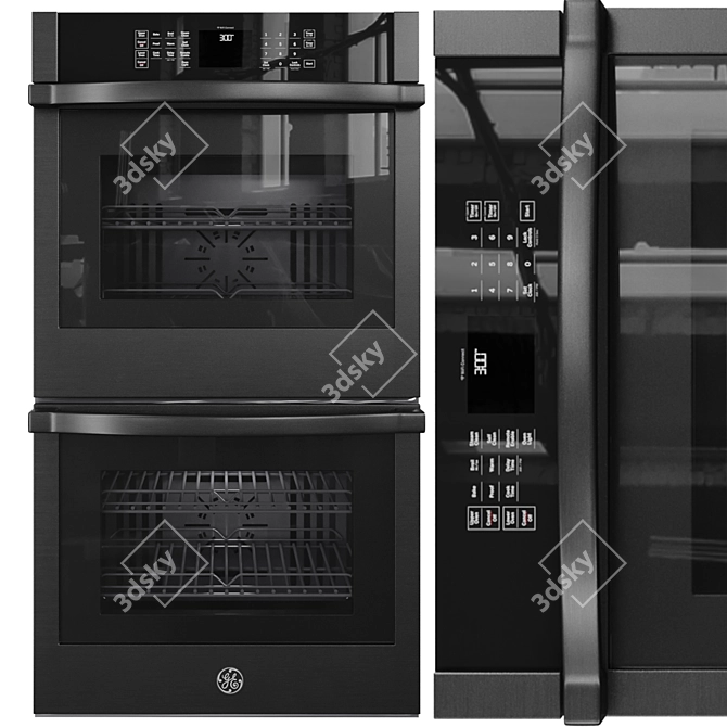 Complete GE Appliance Set 3D model image 5