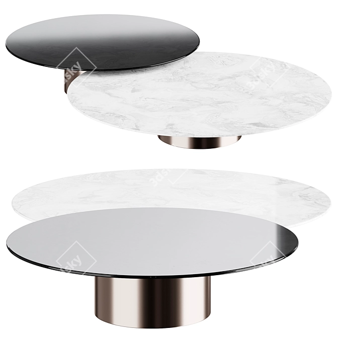 Minotti DOYLE Rodolfo Dordoni Table 3D model image 1