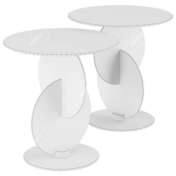Elegant Divo Coffee Table | Minotti 3D model image 2