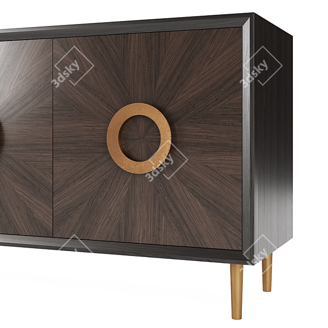 Sleek Normandy Cabinet Beauty 3D model image 3