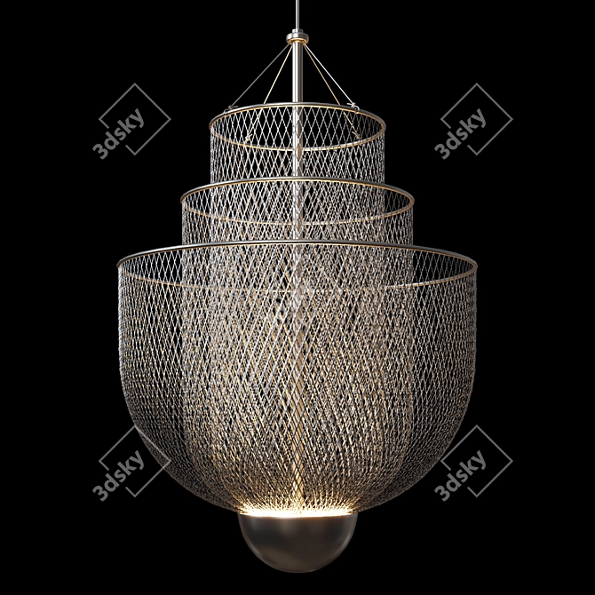 Meshmatica Modern Mesh Table Lamp 3D model image 3