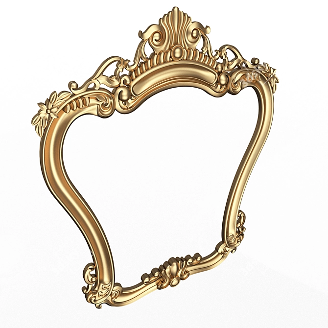 Elegant Classic Mirror 3D Model 3D model image 2