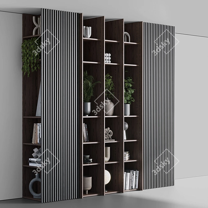Indoor Houseplant Cabinet Decor 02 3D model image 1
