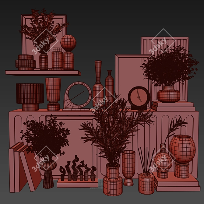 Modern Decor Set 18 3D model image 8