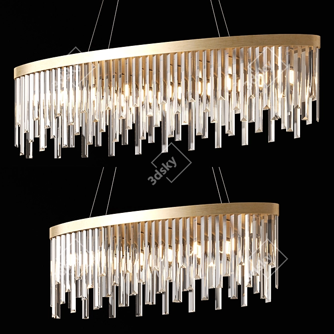 Modern Babel Chandeliers Set 3D model image 3