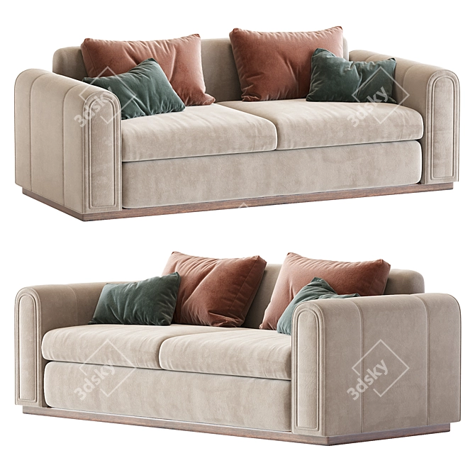 Luxury Ludovica Sofa 3D Model 3D model image 1