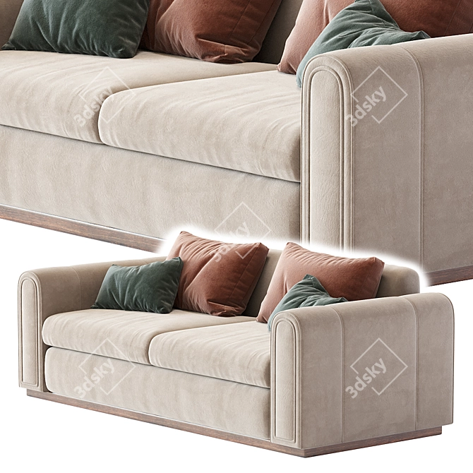 Luxury Ludovica Sofa 3D Model 3D model image 4