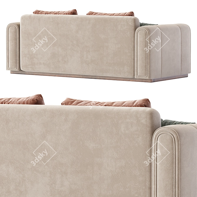 Luxury Ludovica Sofa 3D Model 3D model image 5