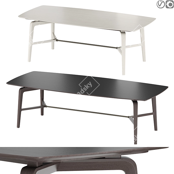 Modern Giorgetti Blade Desk Table 3D model image 1