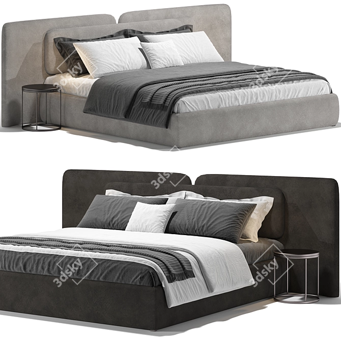 Sleek 2013 Angelo Bed Frame 3D model image 2