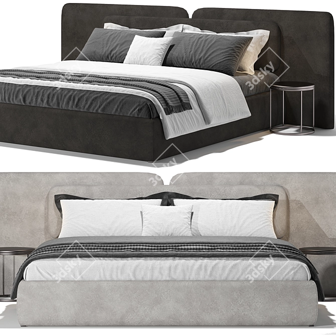 Sleek 2013 Angelo Bed Frame 3D model image 4