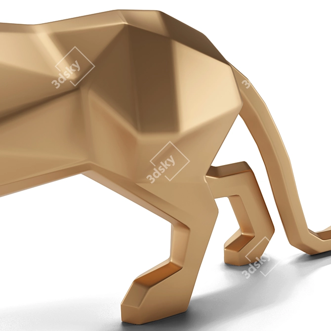 3 Material Geometric Max Statue 3D model image 5