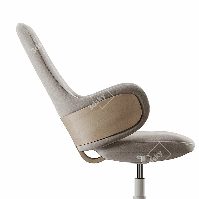 Alki Lan High Back Chair 3D model image 6