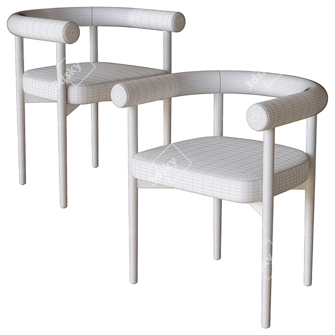 High Fashion Matilda Dining Chair 3D model image 4