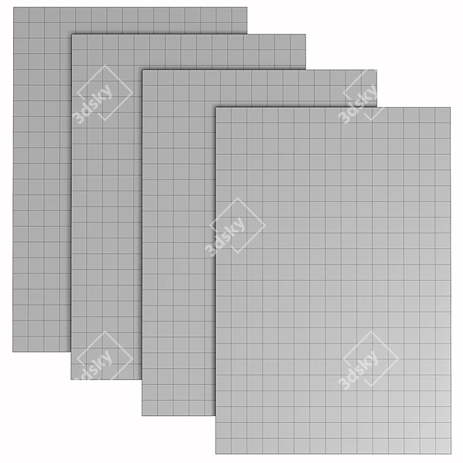Parquet Rugs 3D Model Corona 3D model image 3