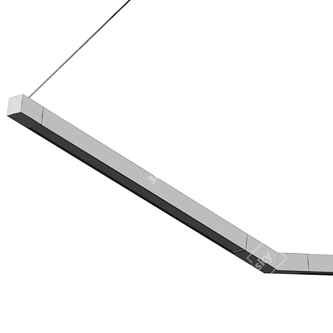 Geometric Arch Pendant Light 3D model image 4