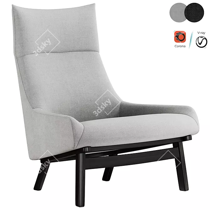 Modern Sunday Armchair Furniture 3D model image 1