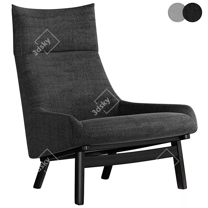 Modern Sunday Armchair Furniture 3D model image 2