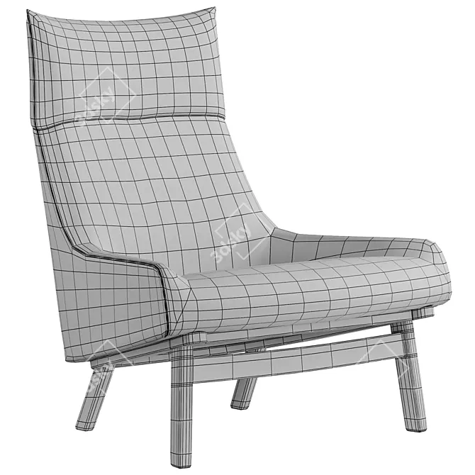 Modern Sunday Armchair Furniture 3D model image 5