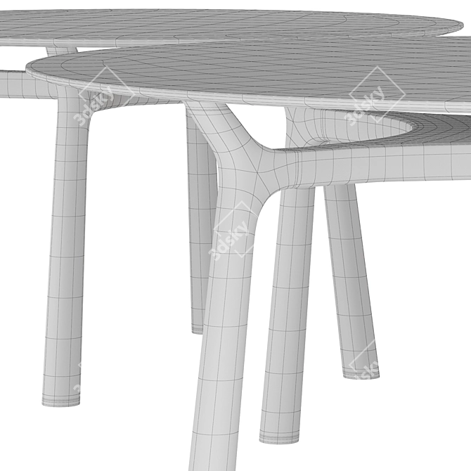 Giorgetti Memos: Elegant Geometric Tables 3D model image 4