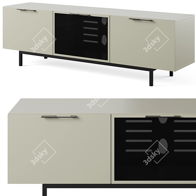 Sleek TV Stand Angel by Cosmo 3D model image 1