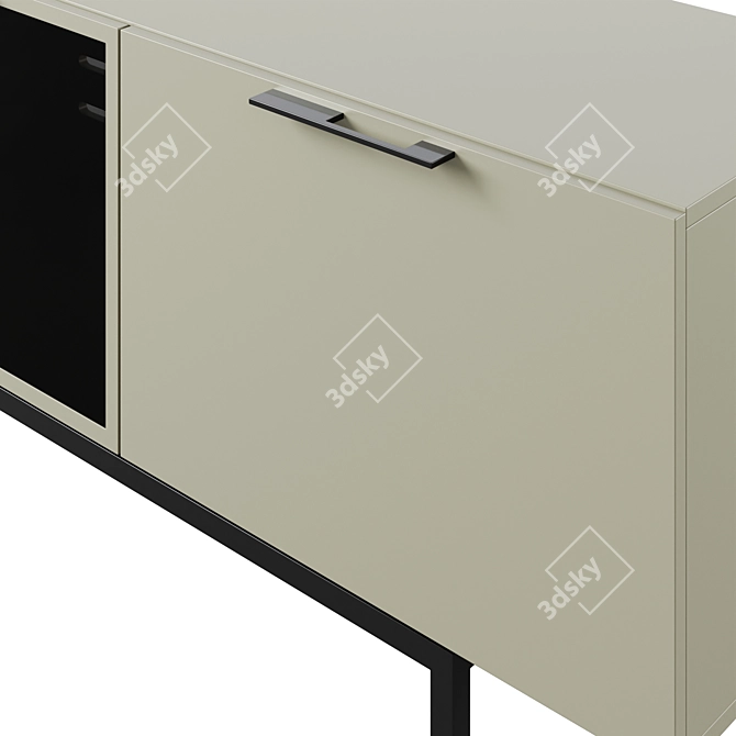 Sleek TV Stand Angel by Cosmo 3D model image 3