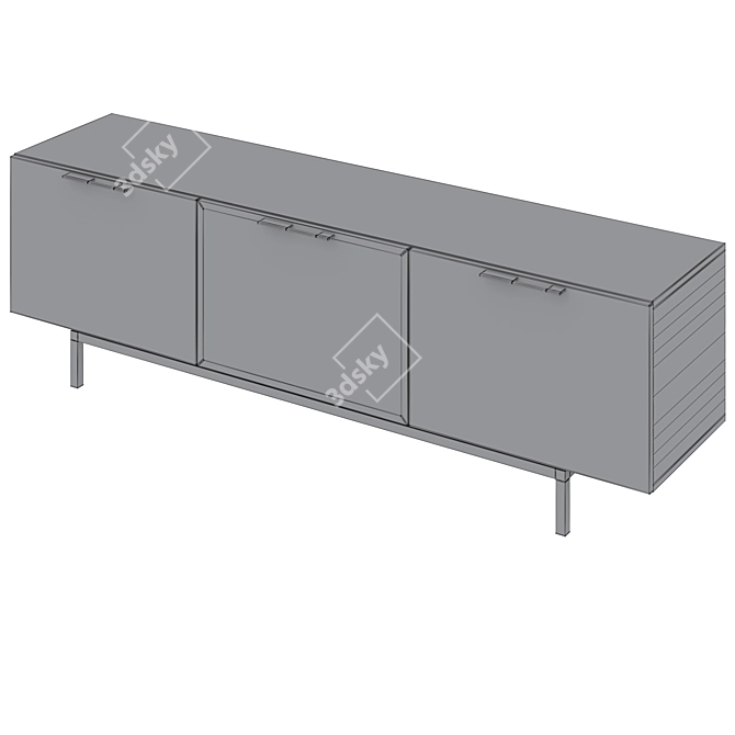 Sleek TV Stand Angel by Cosmo 3D model image 5