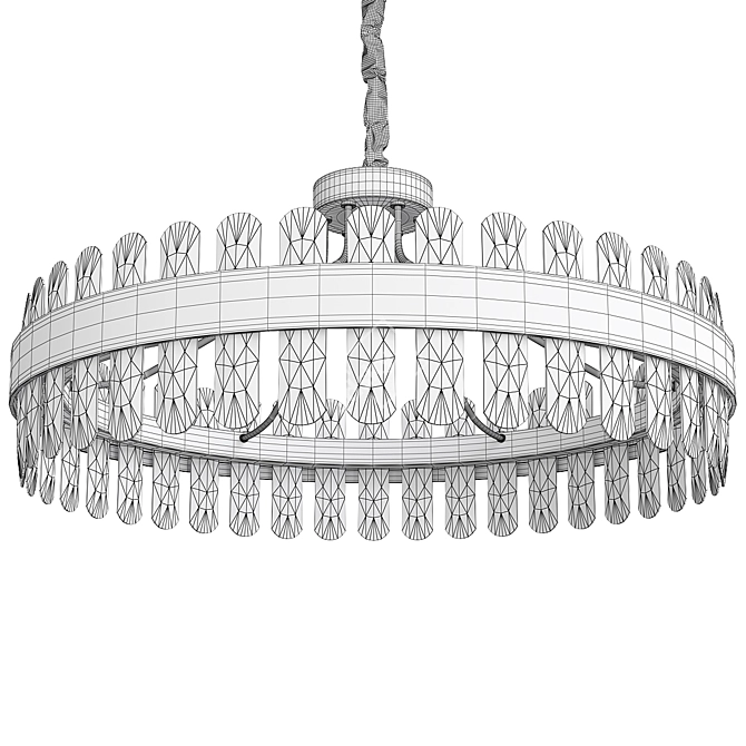 Modern Gold Stick Chandelier 3D model image 2