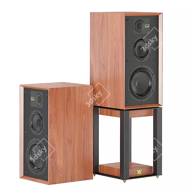 Wharfedale Linton Bookshelf Speaker 3D model image 3