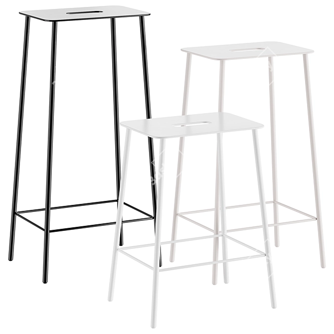 Frama Adam Stool Mono Edition 3D model image 1