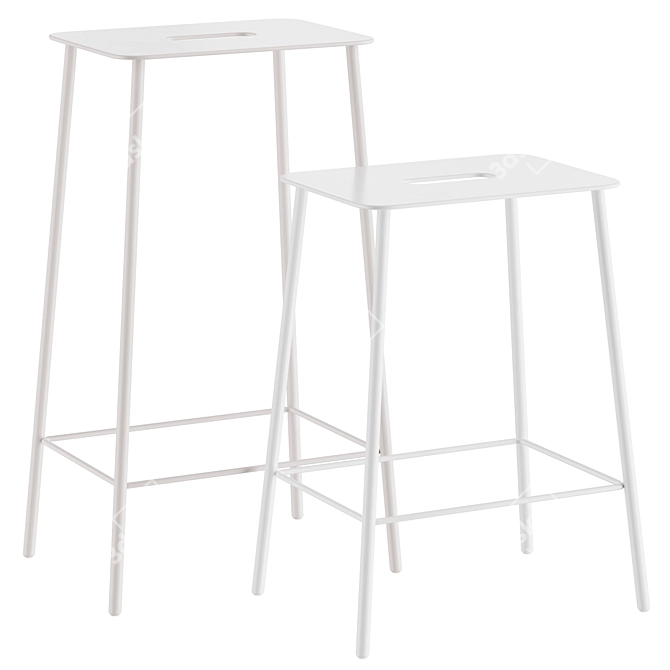 Frama Adam Stool Mono Edition 3D model image 2