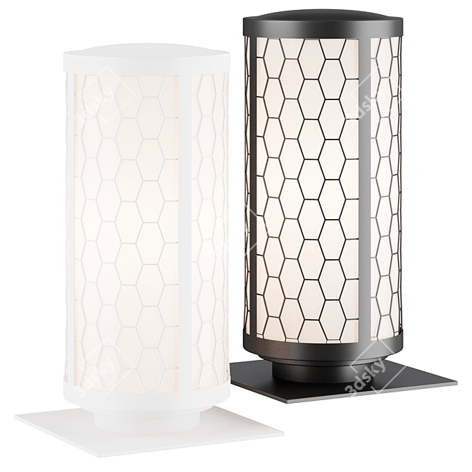 Miura Shomei Tubular Lantern 3D model image 1