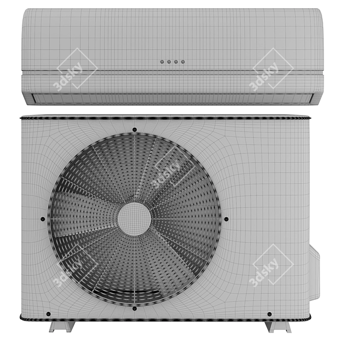 Carrier Ductless Mini Split AC 3D model image 6