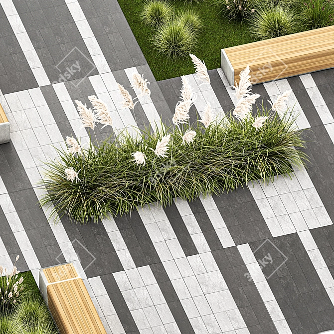 Urban Oasis Plant Collection 3D model image 4