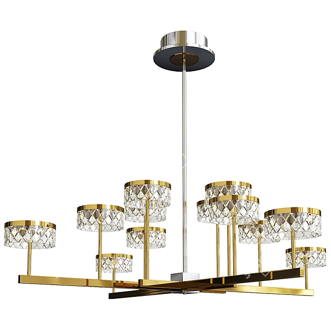 Cafe Chandelier: Modern Design Highlight 3D model image 1