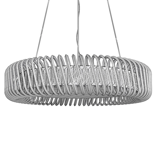 Sleek 3D Helix Design Lamp 3D model image 2