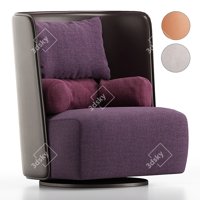 Elegant Campiello+ Chair by Zanotta 3D model image 1