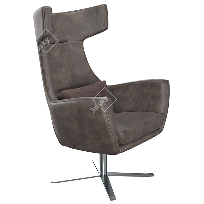 Elegance Redefined in Armchair Luxury 3D model image 3