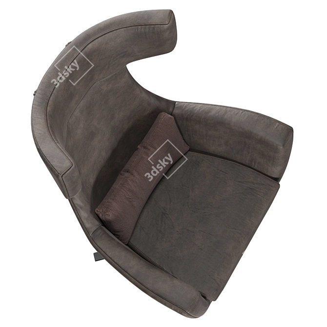 Elegance Redefined in Armchair Luxury 3D model image 4
